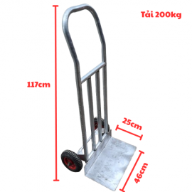 Xe đẩy hai bánh khung sắt hai chống