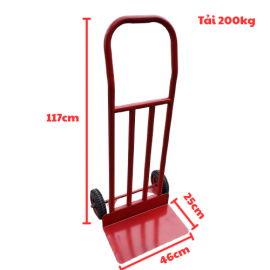 Xe đẩy hai bánh khung sắt hai chống sơn tĩnh điện
