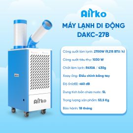 Máy lạnh di động công nghiệp Dorosin Airko DAKC-27B