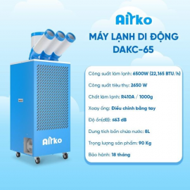 Máy lạnh di động công nghiệp Dorosin Airko DAKC-65