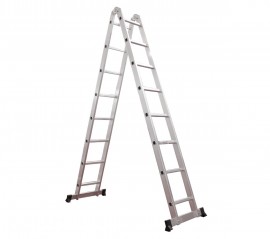 Thang nhôm gấp chữ A khóa tự động Ameca AMC-M308 chiều cao chữ A 2,3m