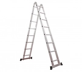 Thang nhôm gấp chữ A khóa tự động Ameca AMC-M309 chiều cao chữ A 2,6m